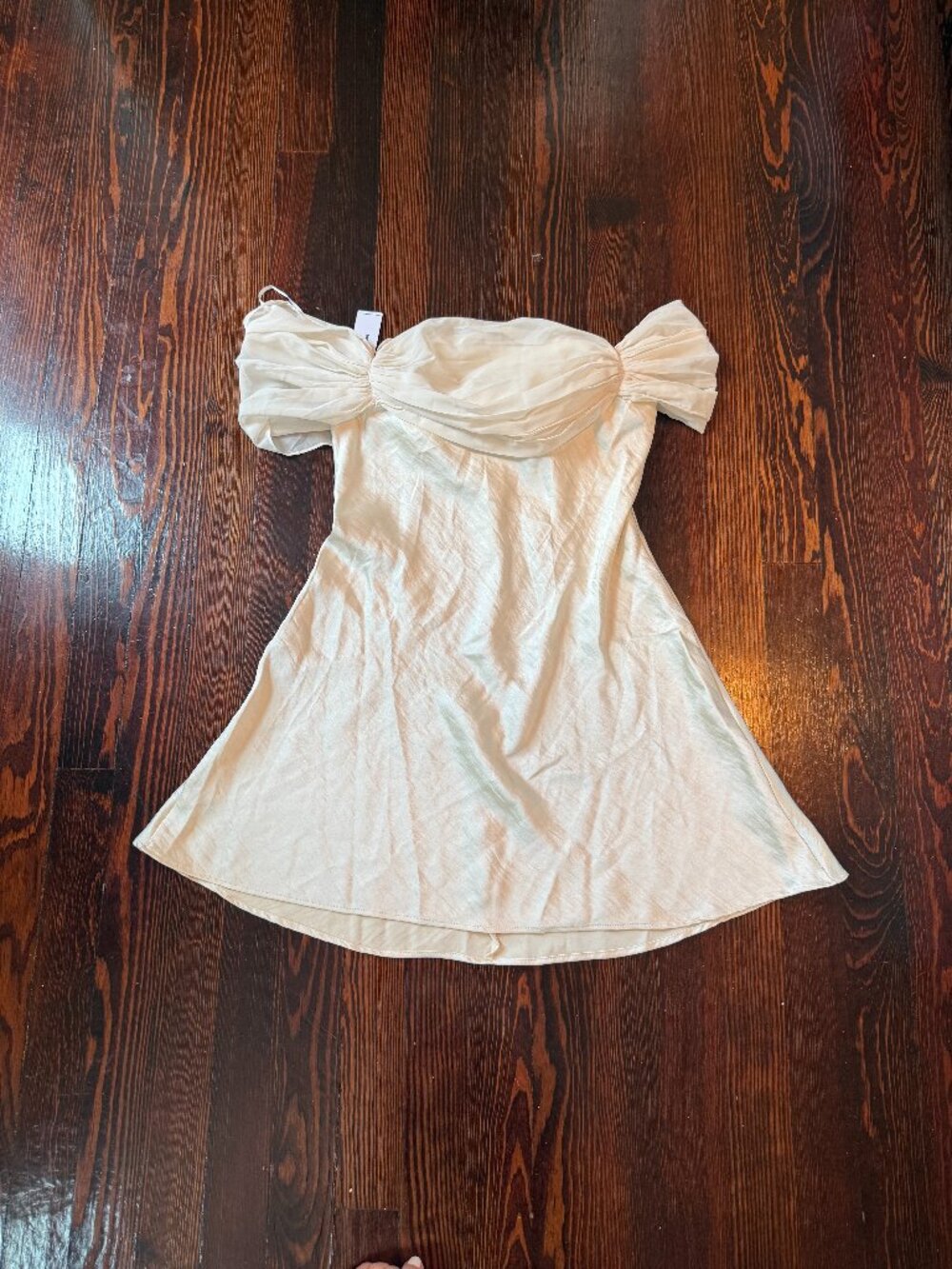 Princess Polly Adoration Mini Dress Cream Size 8 NWT